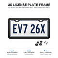 Black License Plate Frame for Tesla (2pcs)