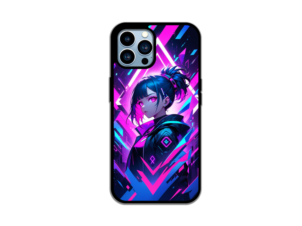 Neon Rebel - Cyberpunk Anime Vibes Phone Case
