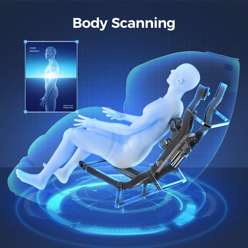 Bosscare Full Body 3D Zero Gravity Shiatsu Recliner Massage Chair With App (SAK32840)