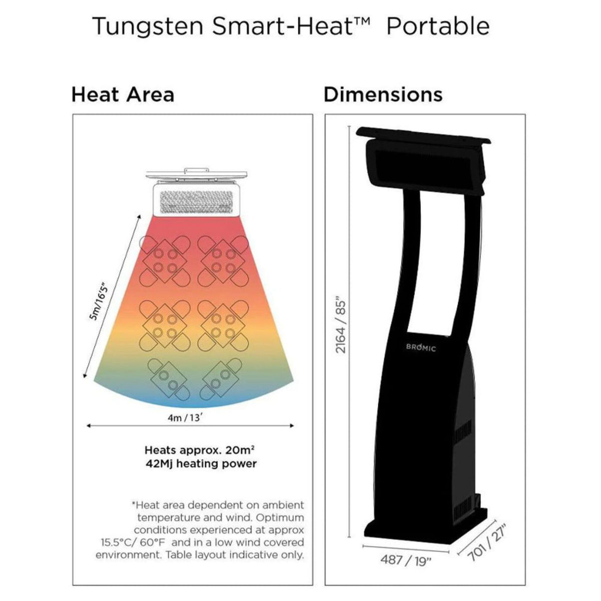 [BH0510001] Bromic Tungsten 85" Heater