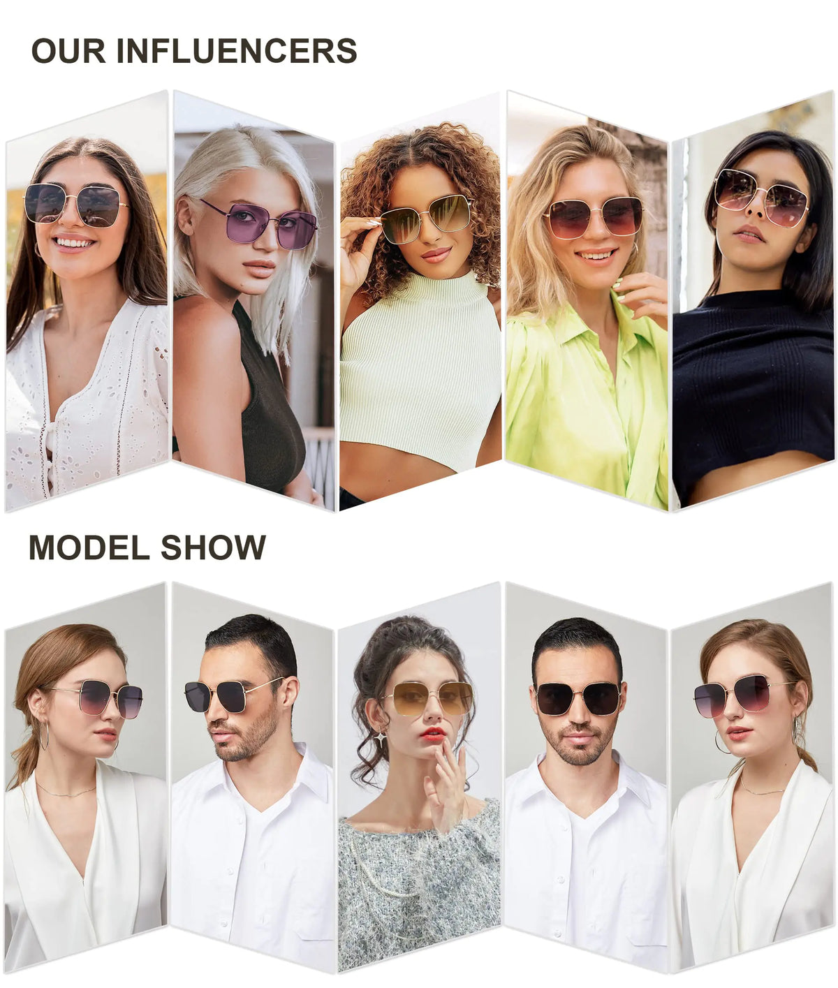 SOJOS Oversized Square Sunglasses