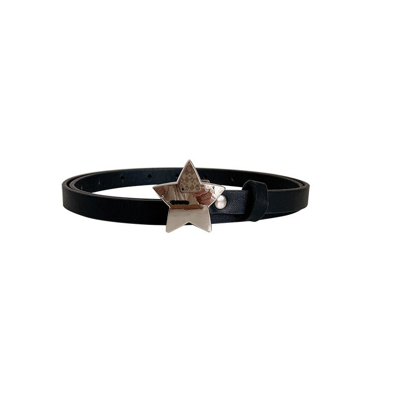 Black Subculture Five-pointed Star Belt