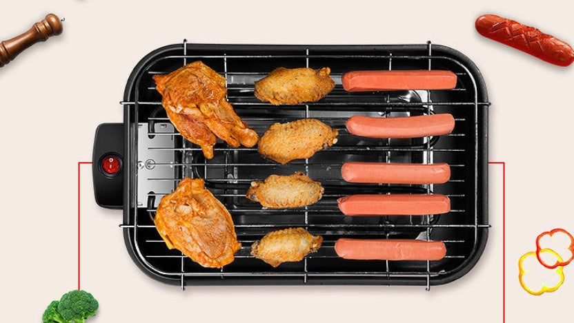 Electric Barbecue Grill with Temperature Control
