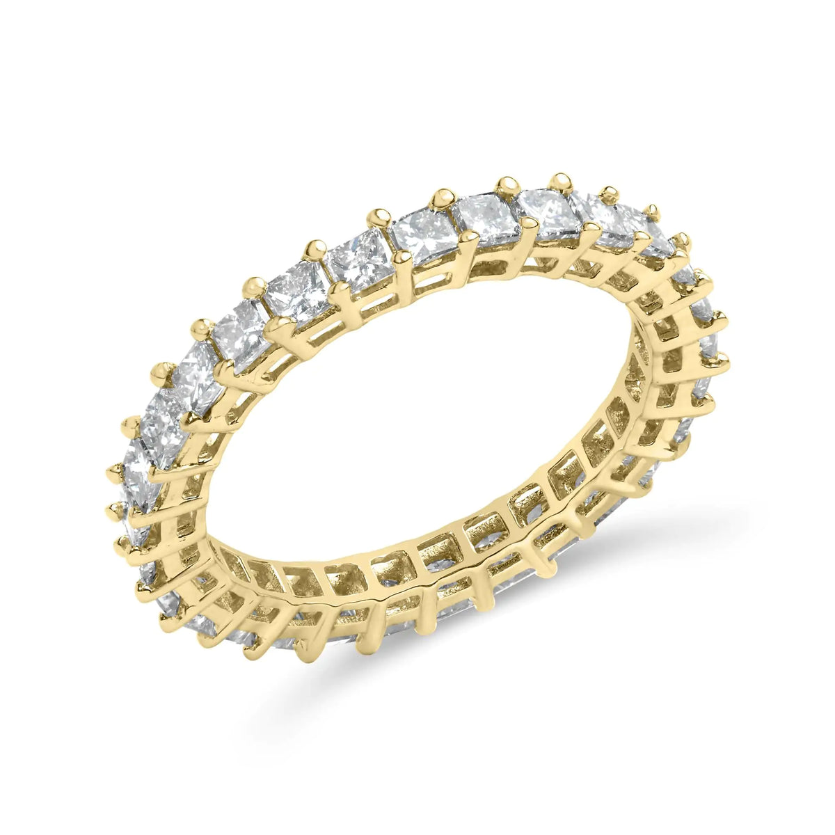 14K Yellow Gold Princess Cut Ring