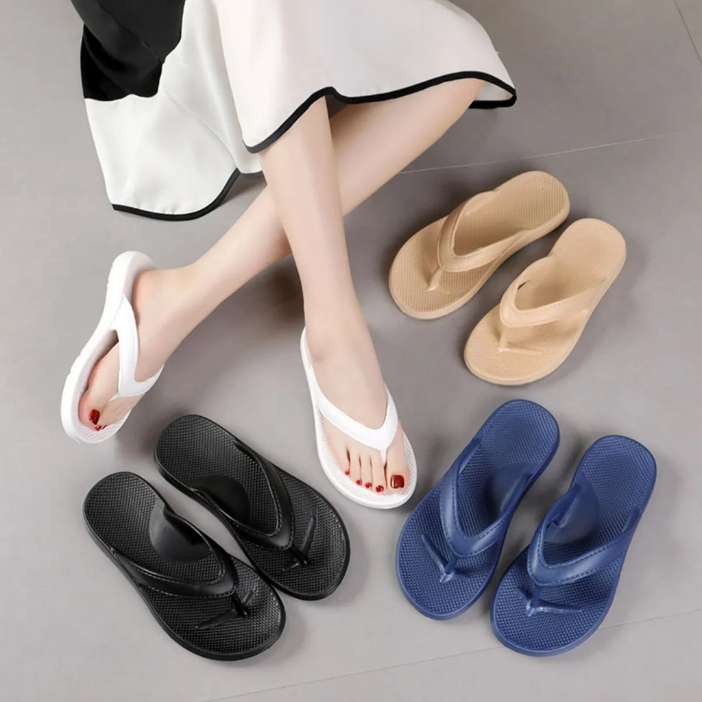 Toe Post Platform Slippers