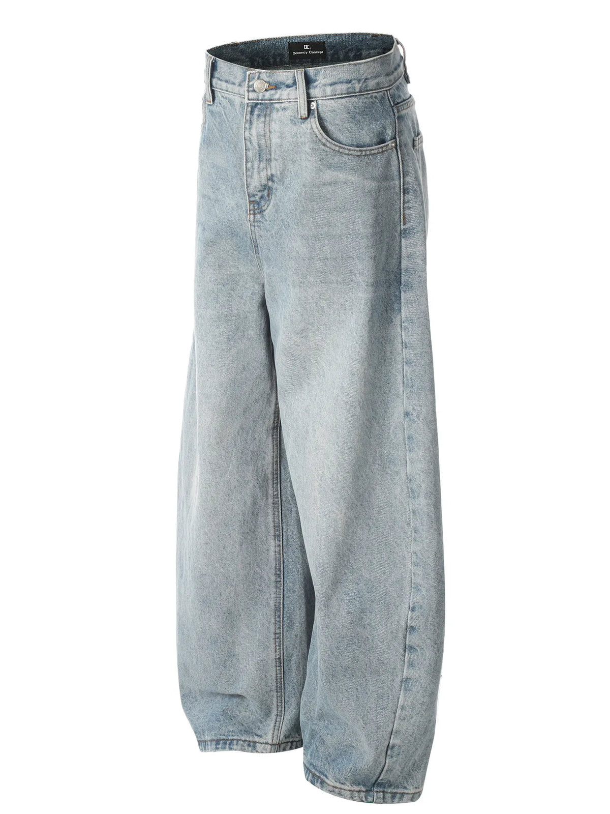 Men's Washed Relaxed Fit Baggy Jeans
