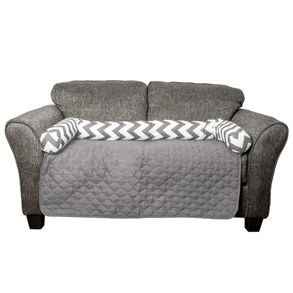 Chevron Reversible Quilted Pet Bed Chair Cover - Assorted Sizes