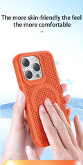 Cooling Heat Dissipation Phone Case For iPhone 17 18 16 15 14 13 12 11 Pro Max Breathable Hard Back Magnetic Cover For Magsafe