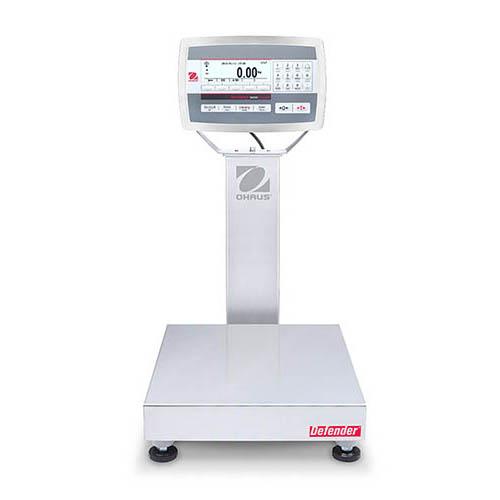 Ohaus D52XW25WQR6 DEFENDER 5000 WASHDOWN Bench Scale, 25000 g x 1 g, 12" x 12", NTEP
