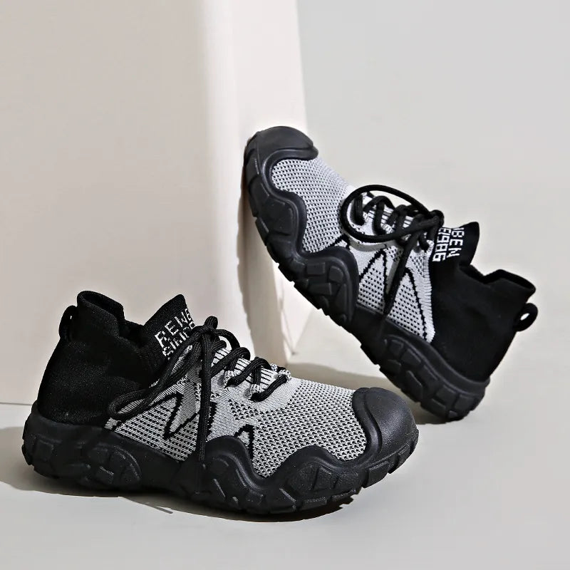 Contrast Mesh Platform Athletic