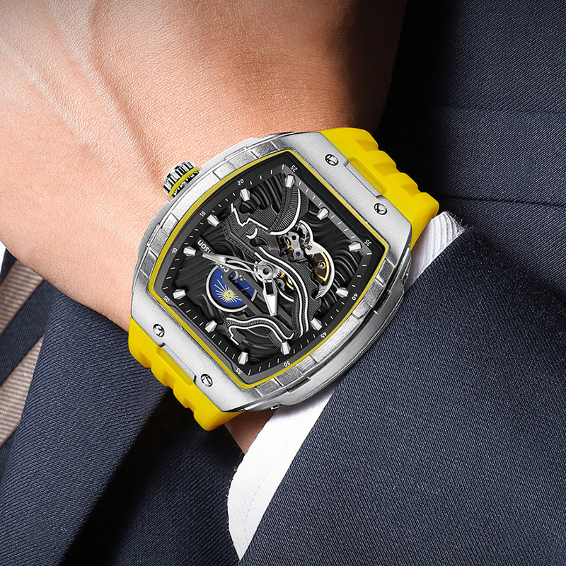 Men's Luminous Waterproof Skeleton Watch