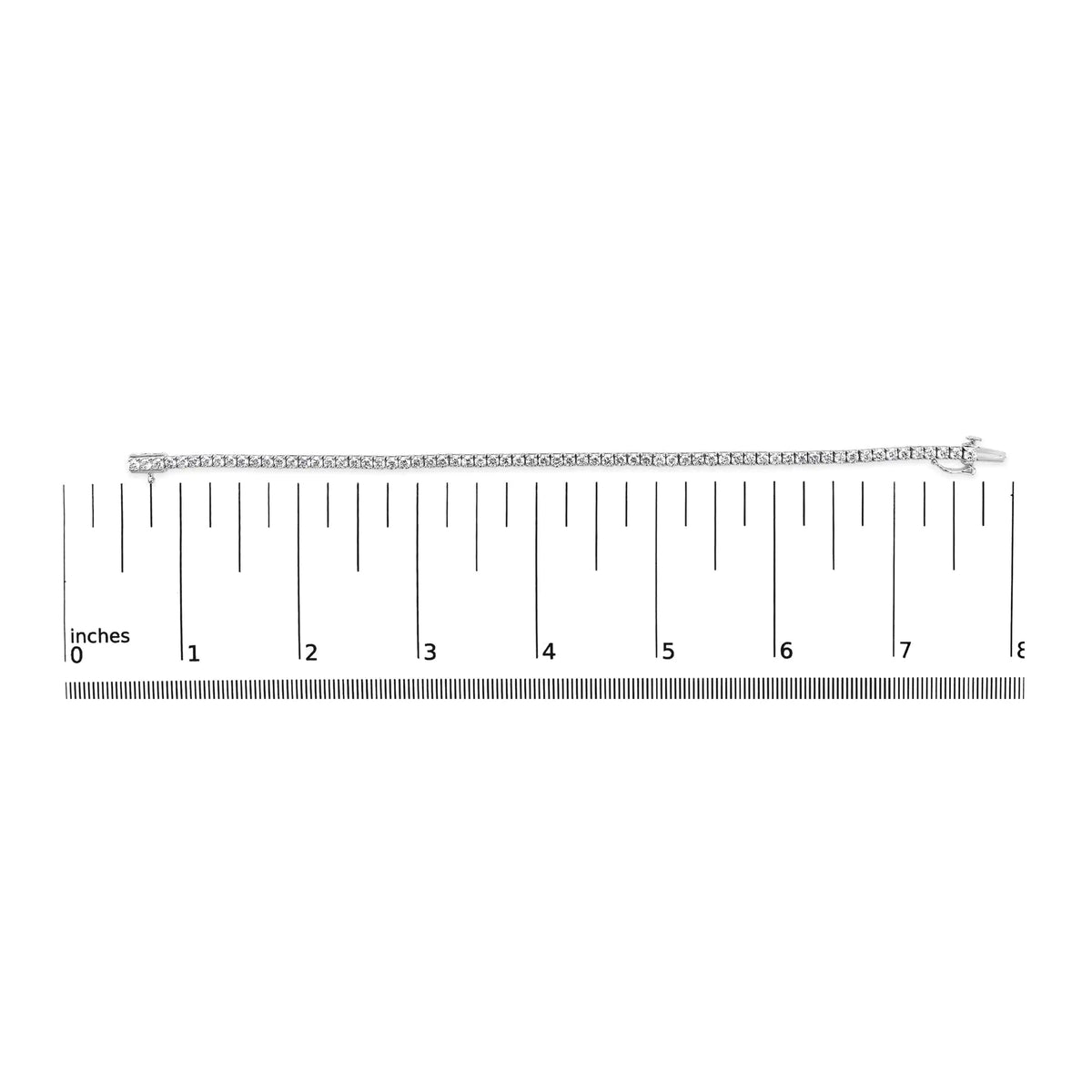 14K White Gold Diamond Tennis Bracelet