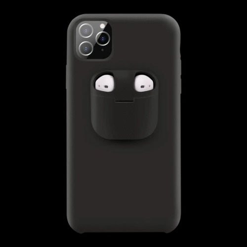 iPhone Case Cover with AirPods Earphone Holder