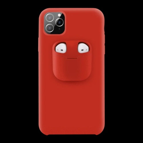 iPhone Case Cover with AirPods Earphone Holder