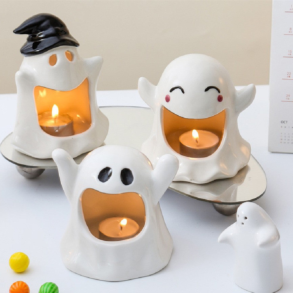 Halloween Ghost Festival Ceramic Craft Ornament