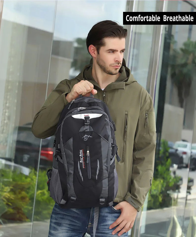 40L Men Travel Backpack Rucksack Camping Laptop Hiking School