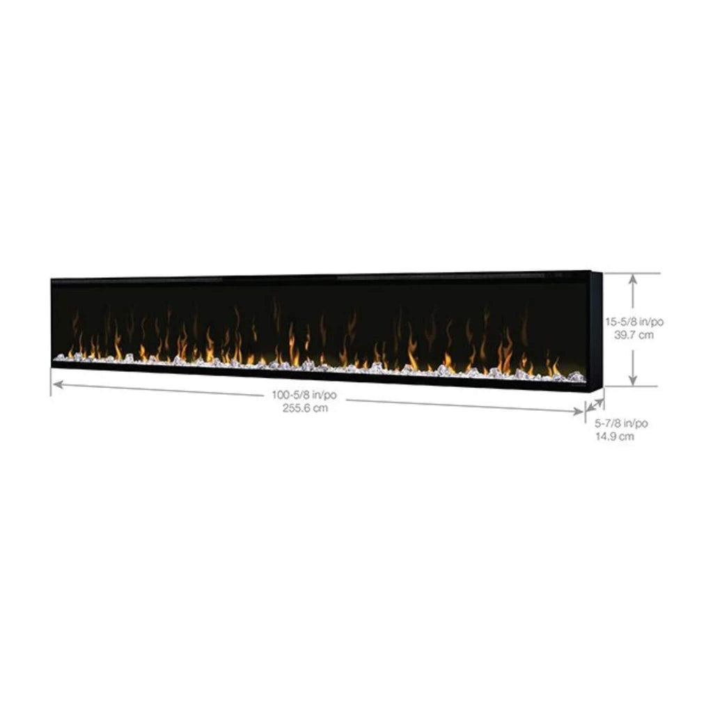 Dimplex Ignitexl 100-Inch Built-In Linear Electric Fireplace
