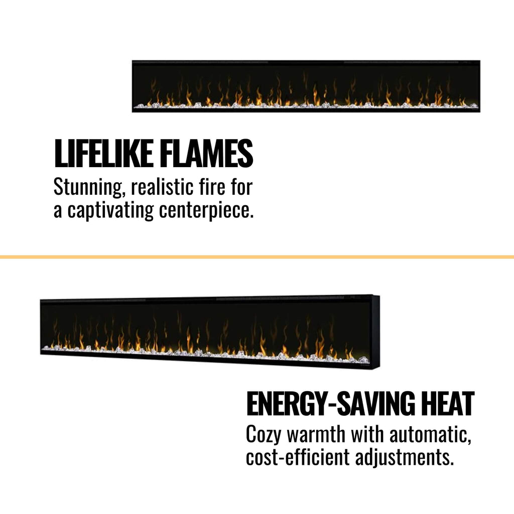 Dimplex Ignitexl 100-Inch Built-In Linear Electric Fireplace