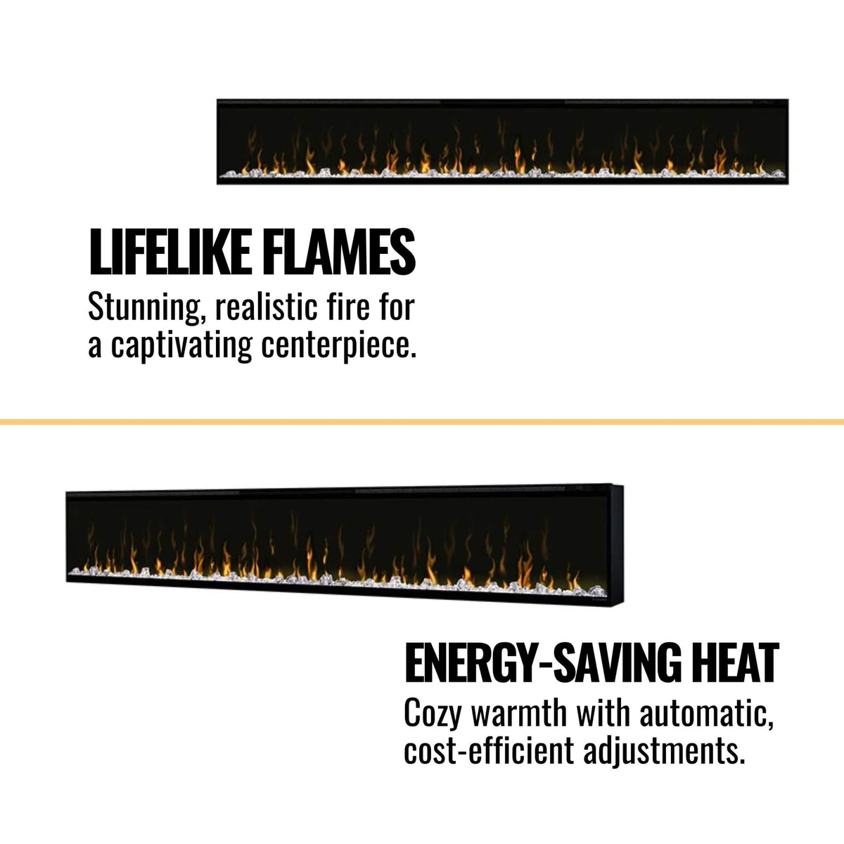 Dimplex Ignitexl 100-Inch Built-In Linear Electric Fireplace
