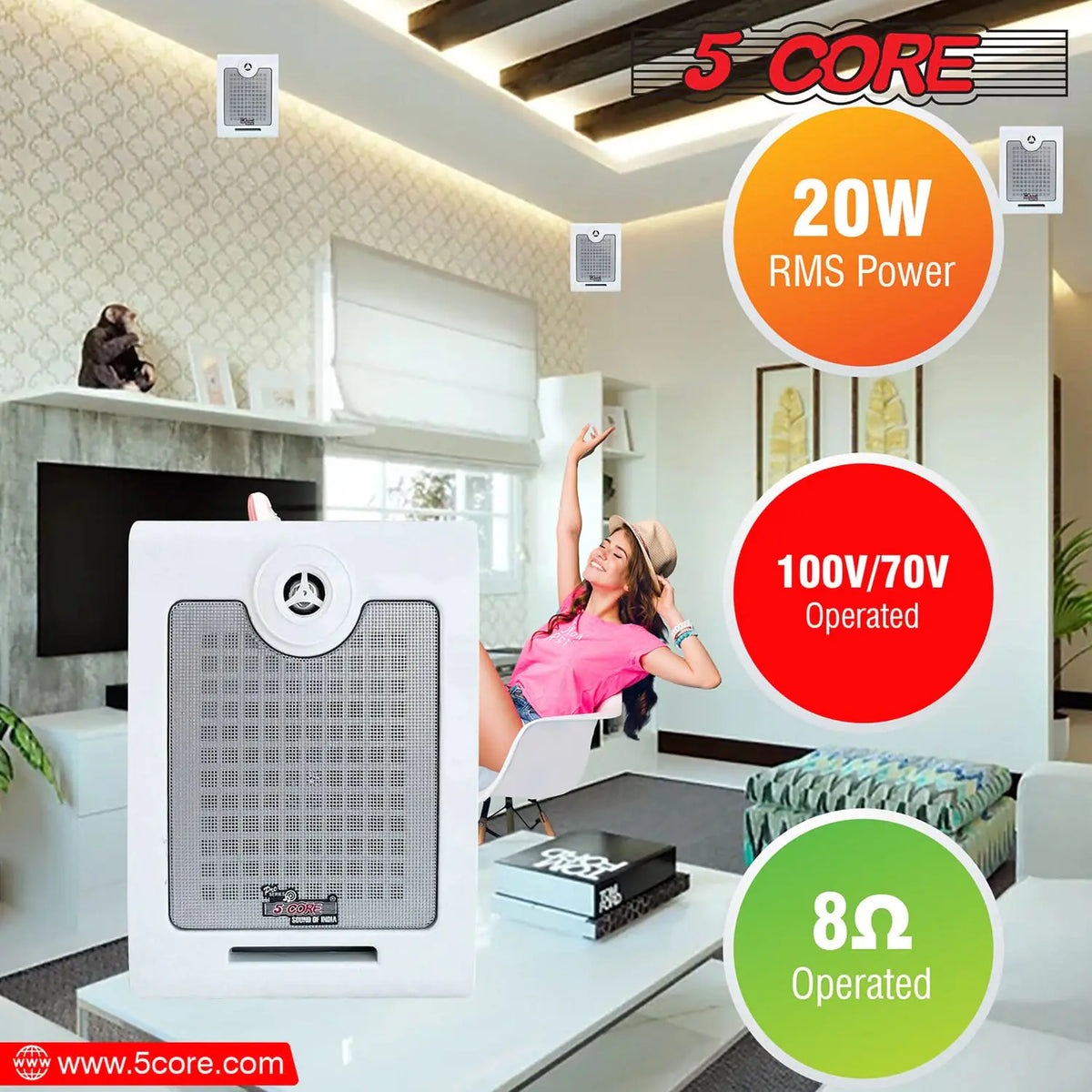 5Core 500W Outdoor Speakers