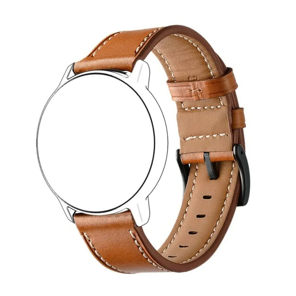 18mm 20mm 22mm Classic Genuine Leather Watch Band Strap Quick