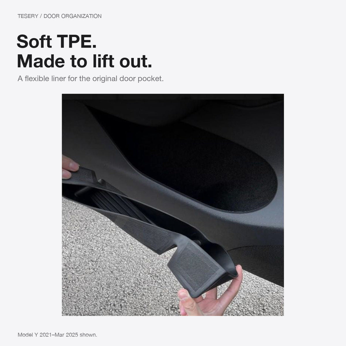 Door Side Organizer Tray Tesla Model Juniper Model YL