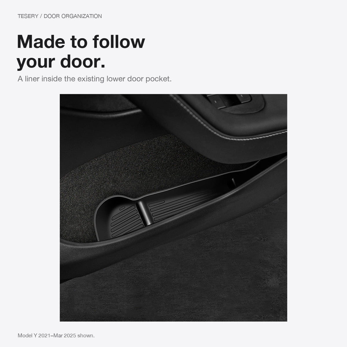 Door Side Organizer Tray Tesla Model Juniper Model YL