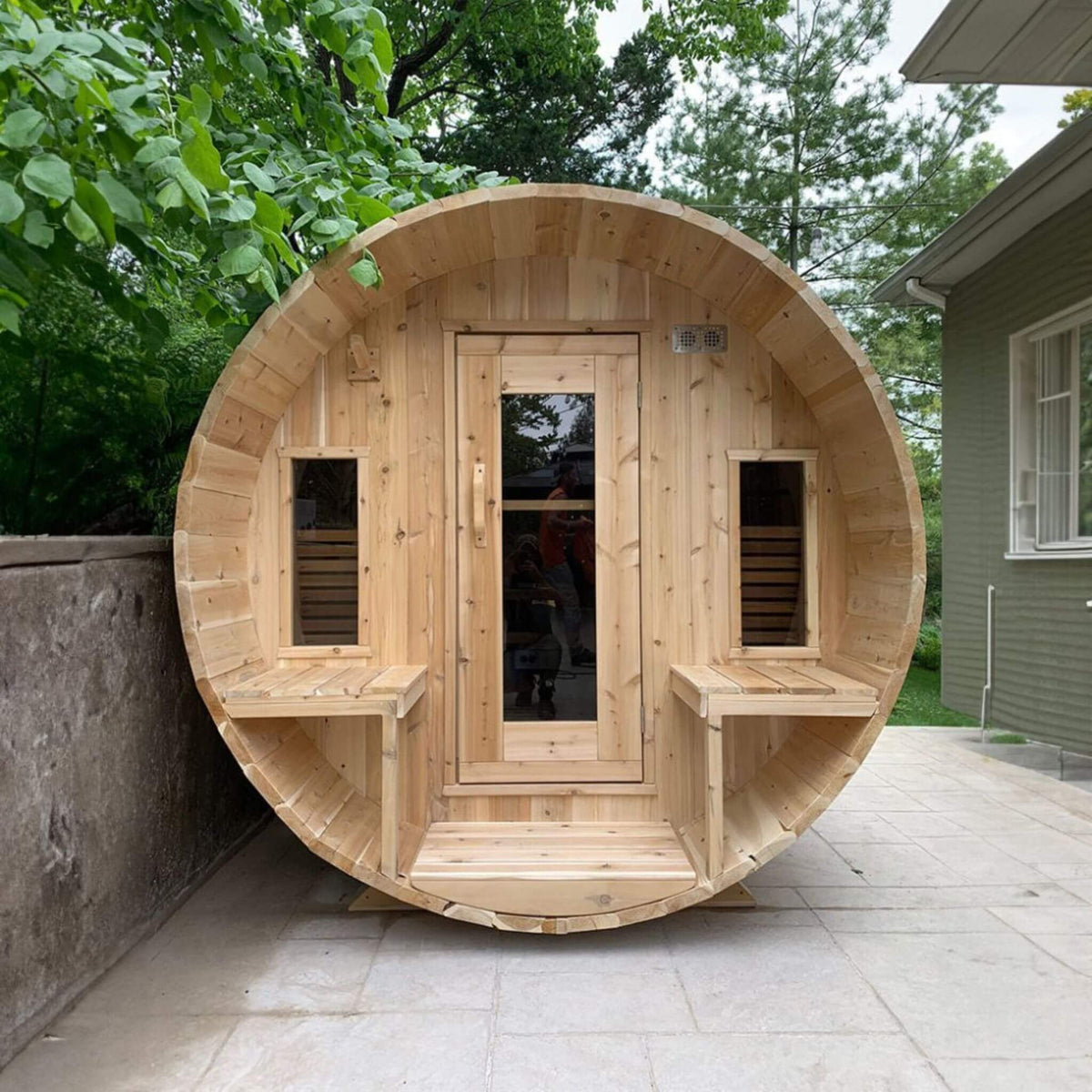 [CTC2345W] Dundalk 6-Person Barrel Sauna