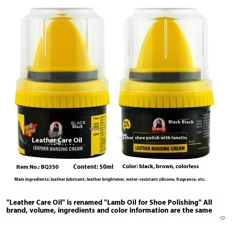 Leather Shoe Polish Sponge: Black, Brown, Natural, Colorless