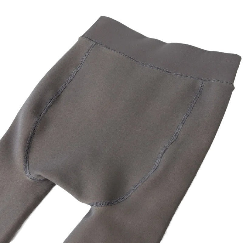 Elastic High Waist Base Thick Elastic Warm-keeping Pants