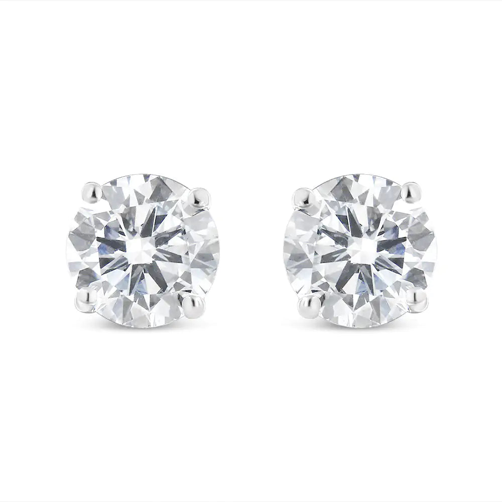 14K Gold Lab Grown Stud Earrings