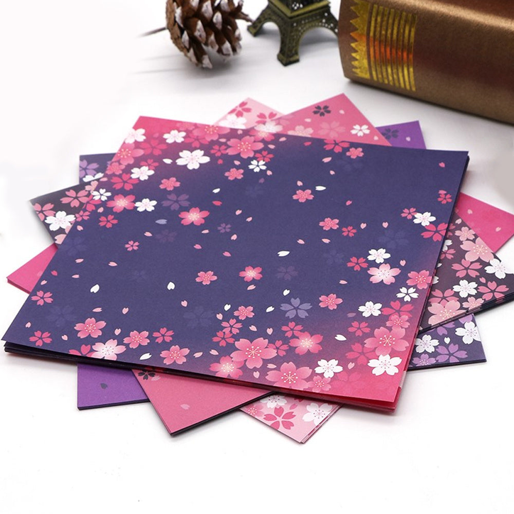 Double-sided Japanese Floral Origami Paper