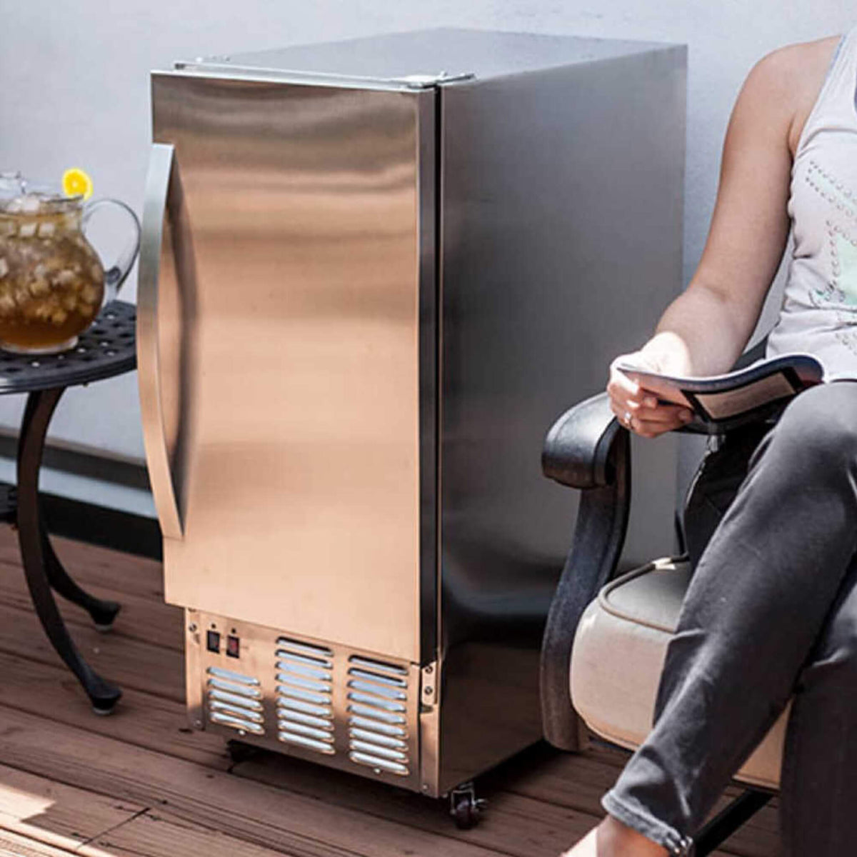 [OIM450SS] Edgestar 15" Outdoor Ice Maker