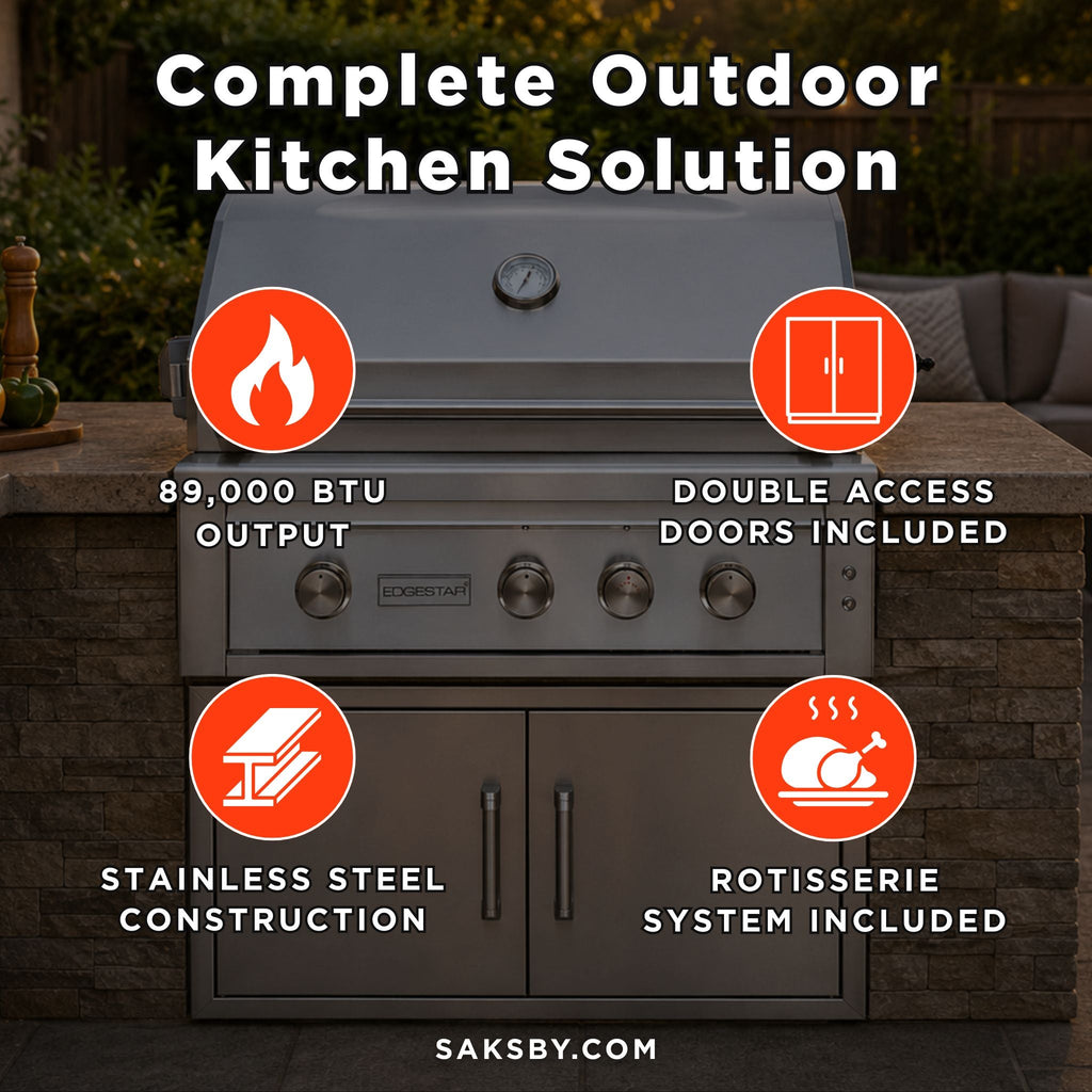 [GRL360IBKIT] Edgestar 89K BTU 36" Grill