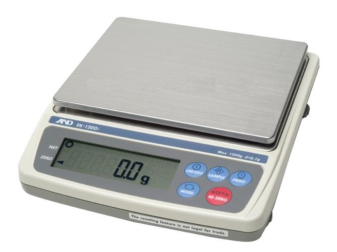 A&D Weighing EK-6100i EK-I Series Everest Compact Balance, 6000 g x 0.1 g