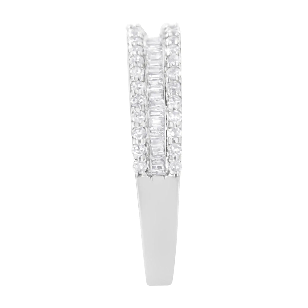 14KT White Gold Diamond Band Ring