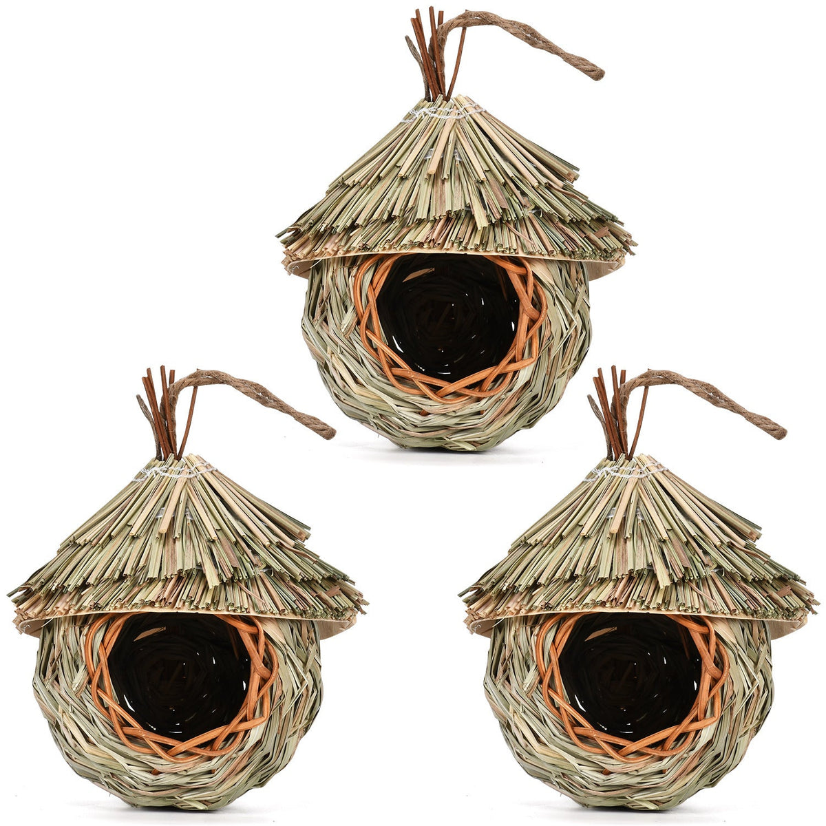 Creative Hanging Straw Bird Nest Manual Environment Layout