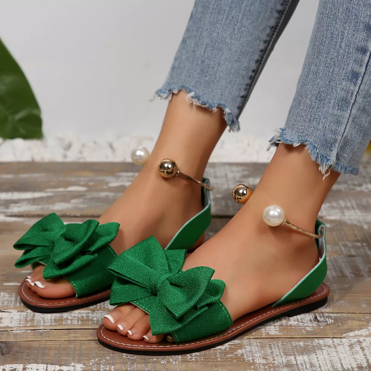 Bow Open Toe Sandals