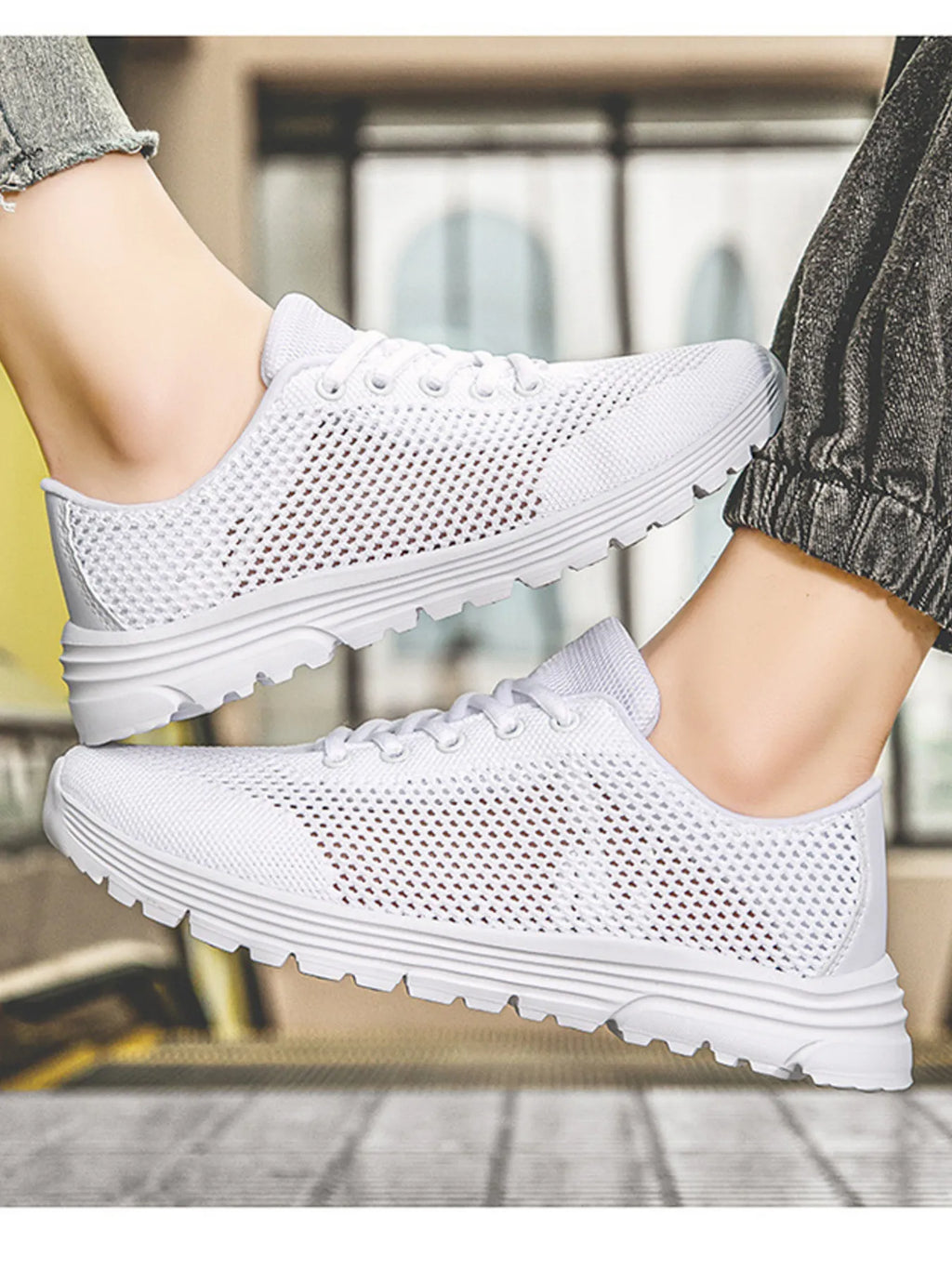 Lightweight Breathable Mesh Athletic Sneakers