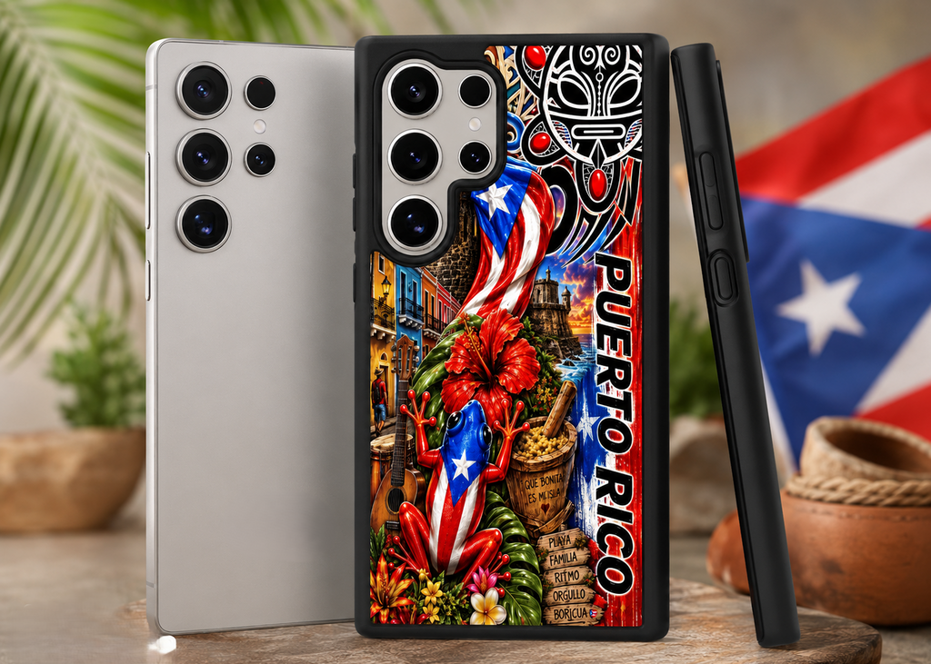 Puerto Rico Phone Case | Boricua Coquí Flag Tropical Protective Case