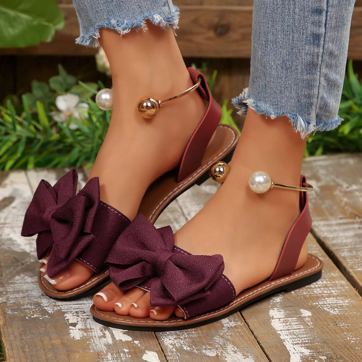 Bow Open Toe Sandals