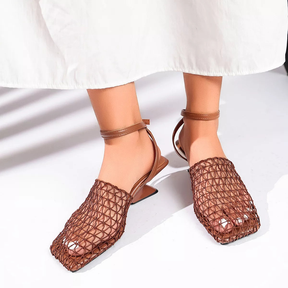 Ankle Strap Heeled Sandals