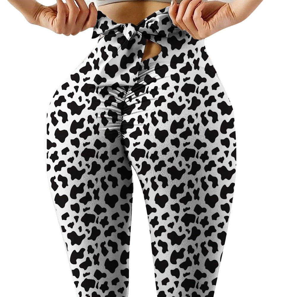 Cows Pattern Yoga Workout Pants Women