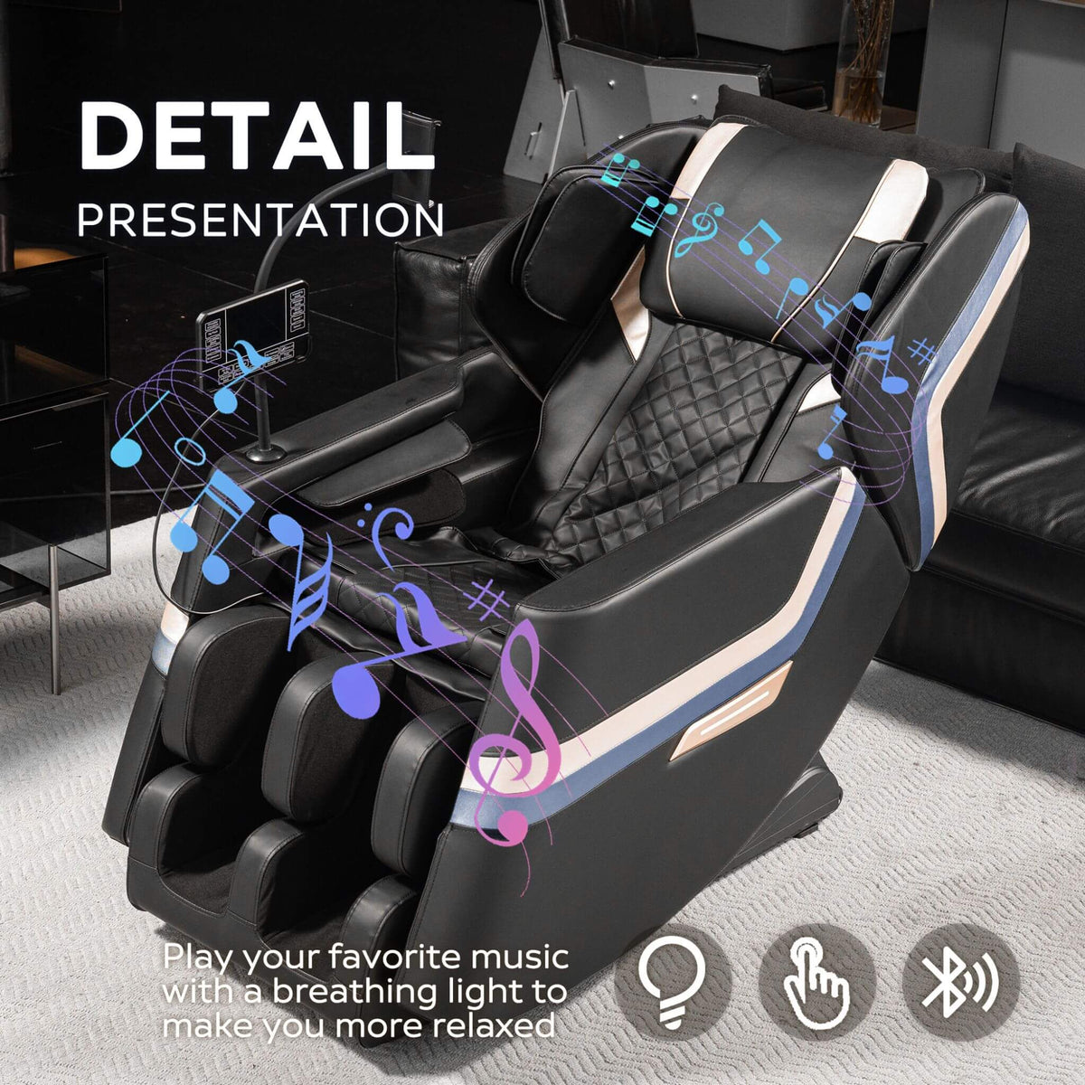 Airvana Full-Body Zero-Gravity Massage Chair Recliner With Six