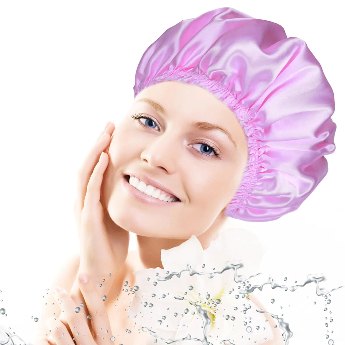 Reusable Double Waterproof Shower Cap