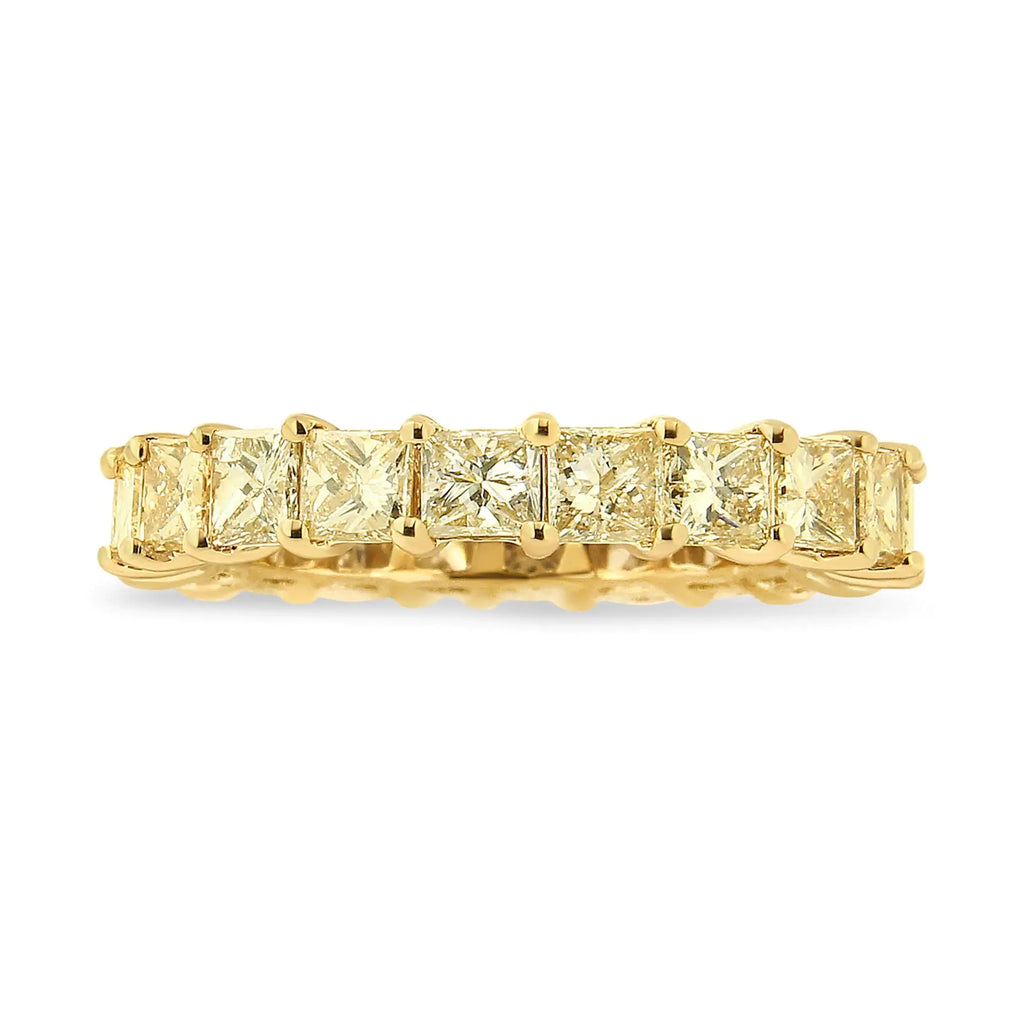 14K Yellow Gold Princess Cut Ring