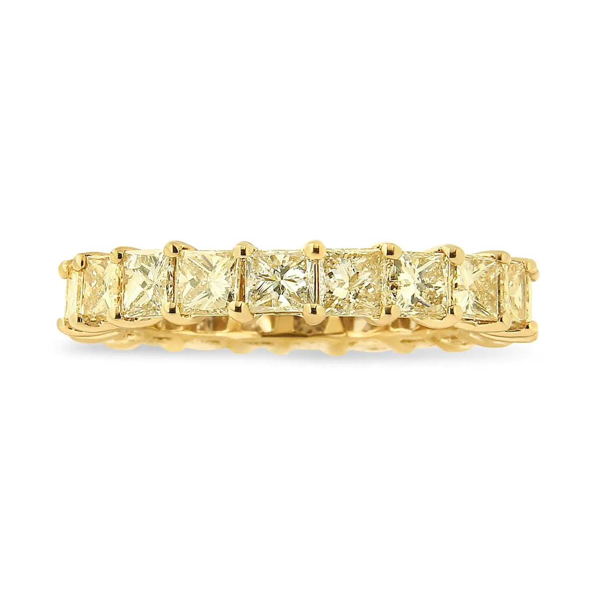 14K Yellow Gold Princess Cut Ring