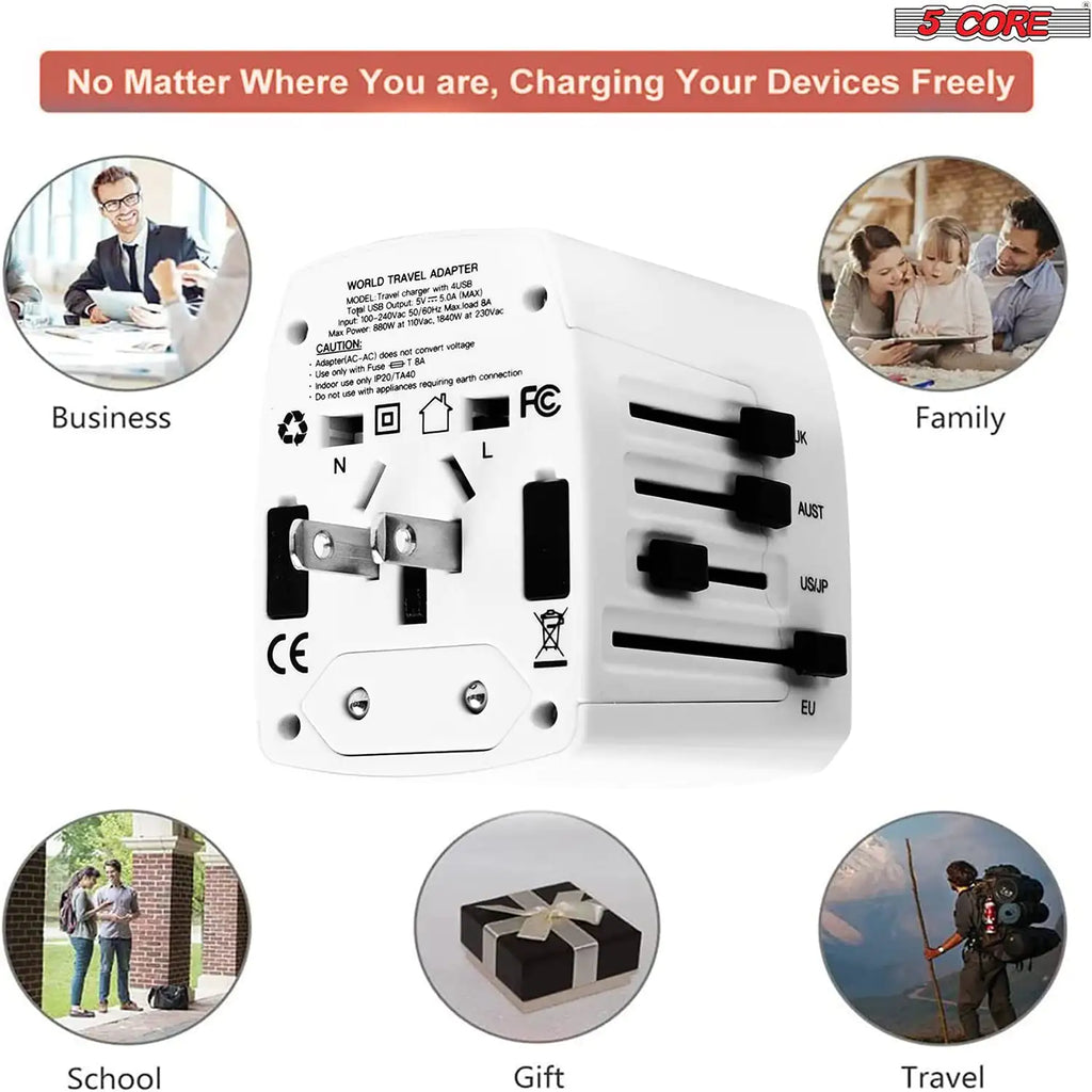 Universal Travel Adapter International Power Adapters 3