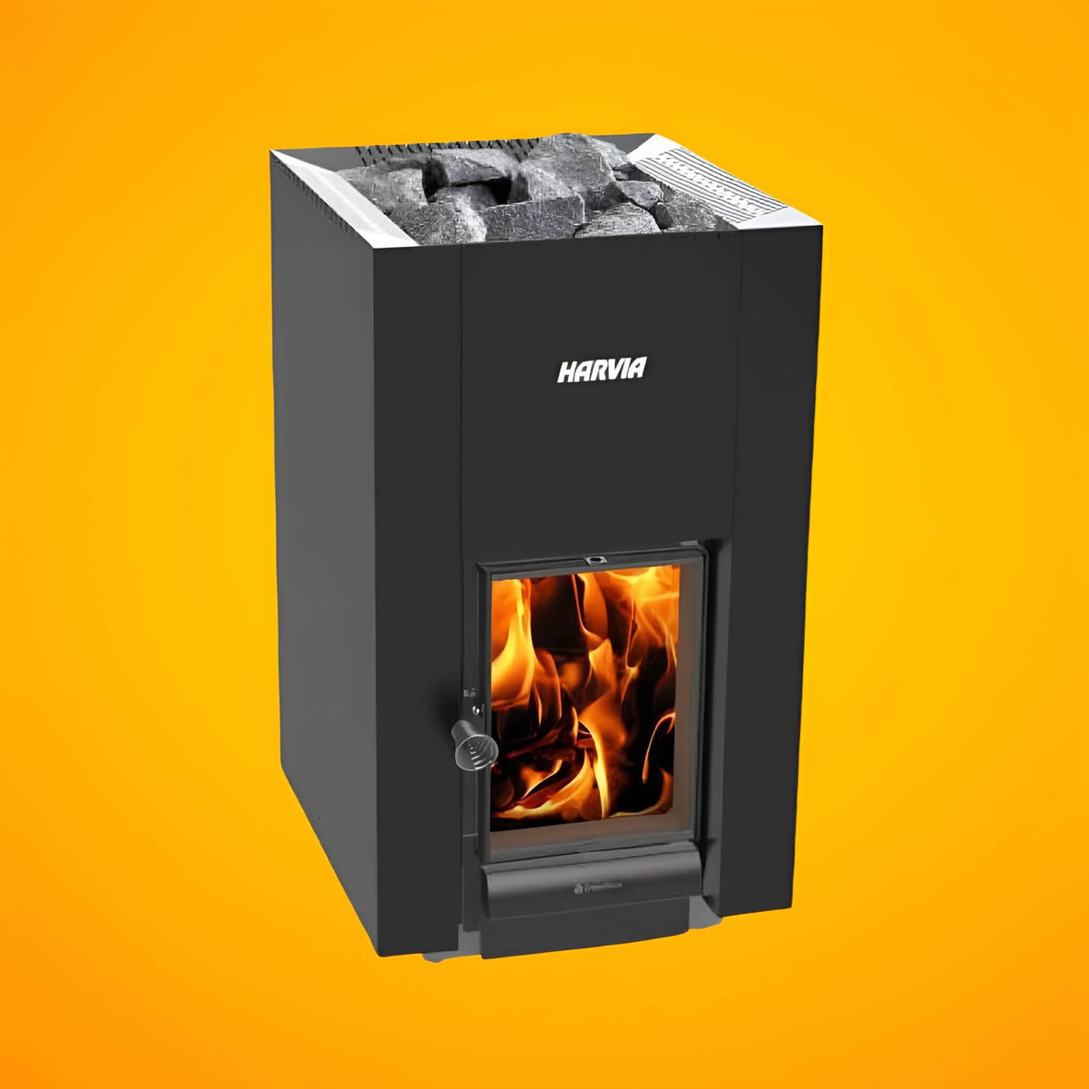 Harvia Greenflame 22 Linear 15.7Kw Wood Sauna Stove With Sauna