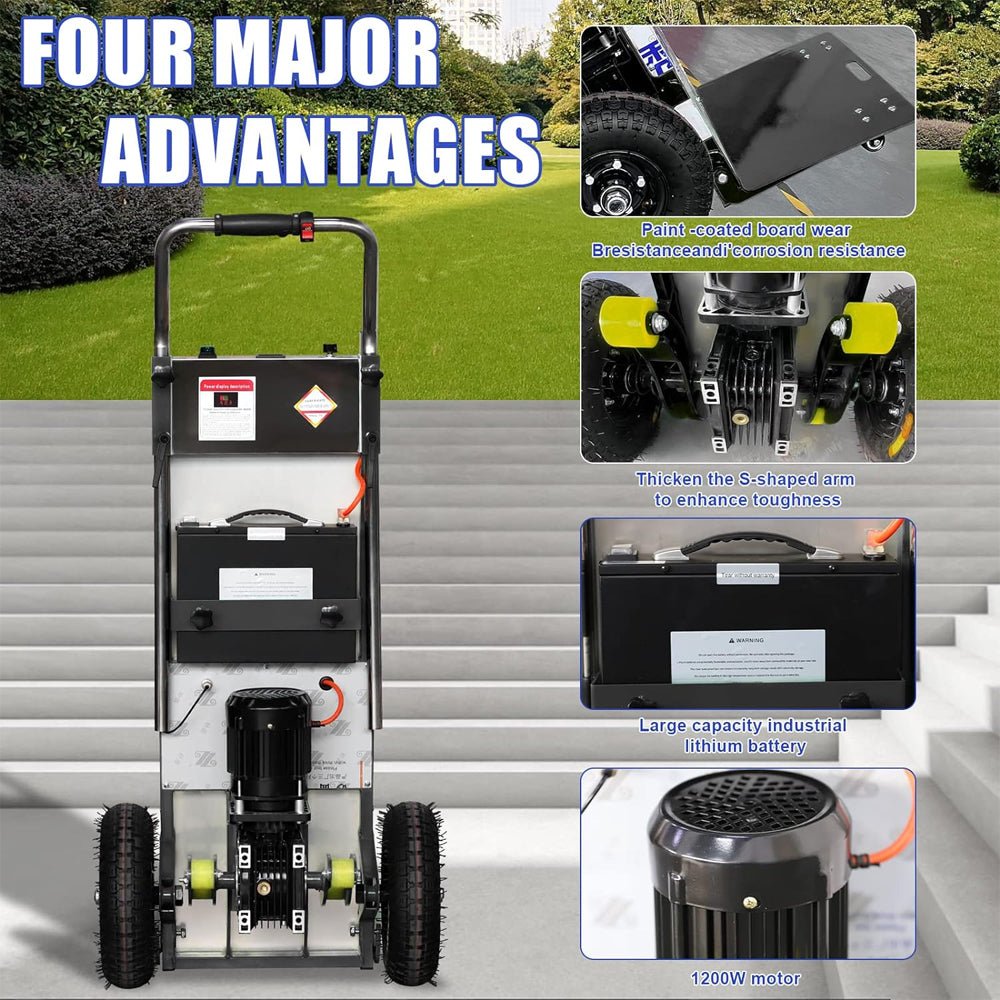Heavy-Duty 880Lbs Electric Motorized Stair Climbing Hand Truck